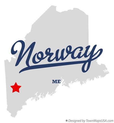 map of norway maine
